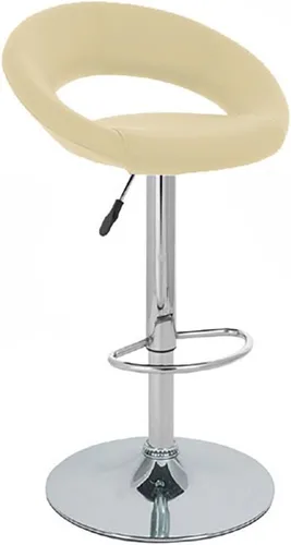 Vista 11 de Modern Home Tesla - Taburete de bar/mostrador de altura ajustable contemporáneo, de cuero, base cromada/reposapiés (espresso)