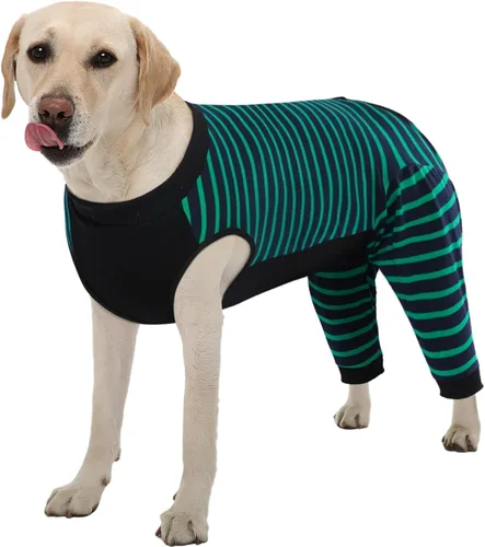 Vista 43 de Kuoser Traje de Cirugía para Perro Hembra Esterilización Macho Castración, Manga de Pierna de Perro para Dejar de Lamer Enterizo Suave para Perro