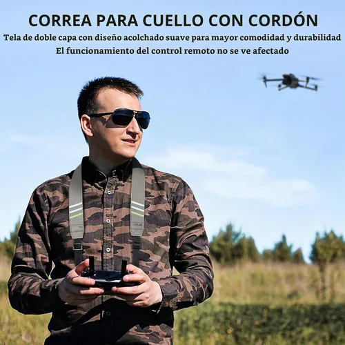 Vista 5 de STARTRC RC2 - Correa para el cuello para DJI Mini 4 Pro, ajustable RC 2/RC Pro/RC Lanyard para DJI Mini 4 Pro/Mini 4K/Air 3S/Mini 3/Mini 3 Pro/Mavic