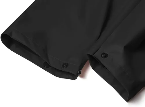 Vista 5 de Chaqueta de lluvia de seguridad larga con capucha para hombre, impermeable, poncho de emergencia