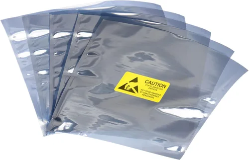 Vista 9 de Bolsas antiestáticas de protección ESD reutilizables con etiquetas, [para dispositivo electrónico GPU disco duro SSD HDD placa madre] - 4 x 6