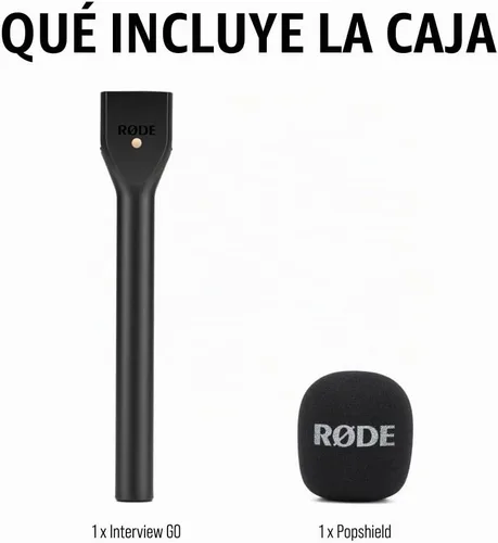Vista 6 de RØDE Interview GO Adaptador de mano para micrófonos inalámbricos RØDE (negro)