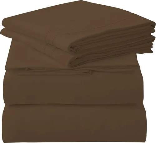Vista 25 de ROYALE LINENS Juego de sábanas de 3 piezas para cama individual - Ropa de cama de microfibra cepillada suave de 1800 hilos - 1 sábana bajera