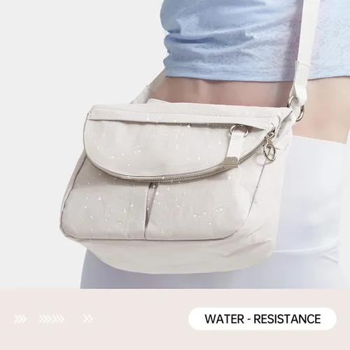 Vista 7 de Bolso cruzado para mujer, bolsa de festival para toda la noche, con correa ajustable, bolso de nailon para viajes, trabajo, casual, al aire libre