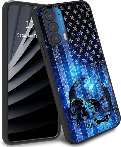 Vista 8 de Funda delgada para Moto Edge 2021 TPU con diseño de hojas de arte, cubierta de protección de cuerpo completo de goma de gel suave para Motorola Edge