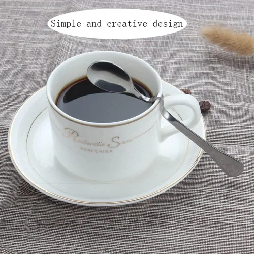 Vista 3 de Cuchara colgante de café o té Cuchara creativa para café expreso, cuchara doblada, cuchara de acero inoxidable, con miel, leche, café, cucharadita