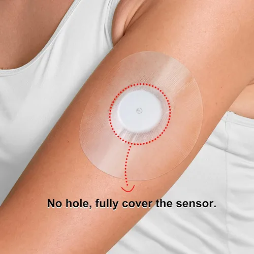 Vista 2 de Libre 2 Plus Fundas para Sensores & Parches Adhesivos para Sensor CGM Impermeables Freestyle para Libre 1/2/3 Plus, Hipoalergénicos y Libres