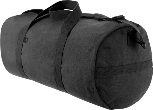 Vista 2 de Rothco Bolsa de Lona de Servicio Pesado para el Hombro Tipo Duffle - Bolsa Resistente de Equipo de Gimnasio y Viaje Negro