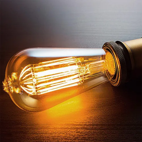 Vista 7 de LUXON Edison - Bombillas incandescentes ST64 de 60 vatios, estilo vintage antiguo, vidrio ámbar regulable de 2000 K, base cálida E26, para aplique