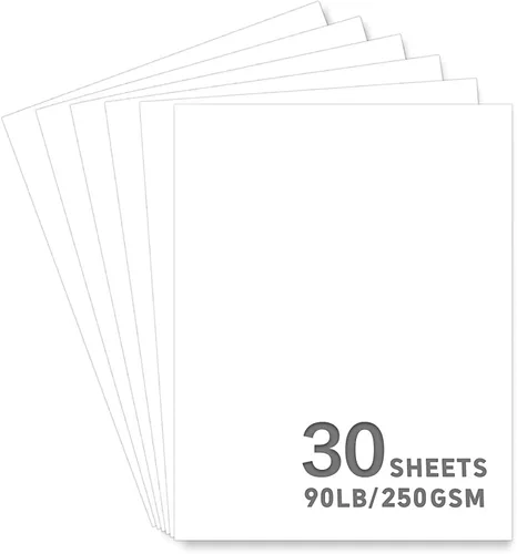 Vista 9 de 30 hojas de papel de cartulina negro, cartulina de 11 x 17 pulgadas para Cricut, papel de construcción grueso para hacer tarjetas, álbumes