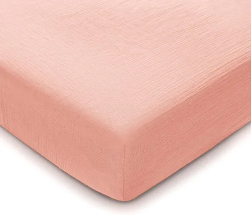 Vista 17 de Comfy Cubs Sábana de Moisés de Muselina - Tela 100% Algodón Suave, Transpirable y Delicada para la Piel Sensible del Bebé - Ajuste Universal