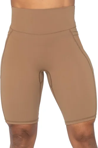 Vista 3 de Sunzel Pantalones cortos de ciclismo de 10 pulgadas, 8 y 5 pulgadas, para mujer, con bolsillos, cintura alta, para yoga, atletismo, gimnasio