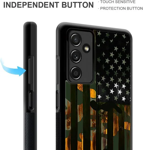 Vista 4 de DJSOK Funda para Samsung Galaxy A14 5G, diseño de patrón de lujo, a prueba de golpes, funda resistente a prueba de golpes, para hombre y mujer