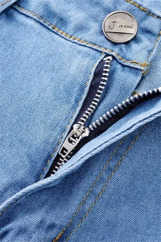 Vista 6 de Andongnywell - Pantalones de mezclilla ajustados, cintura media, cintura ancha, cintura media, pantalones vaqueros