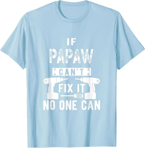 Vista 9 de If Papaw Can't Fix It No One Can Grandpa T-Shirt Asphalt Grey