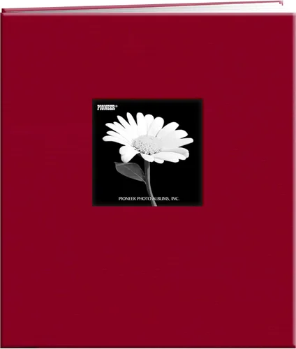 Vista 11 de Pioneer Libro de Memoria con Marco de Tela Frontal Postbound de 5 por 7 Pulgadas, Rojo Manzana