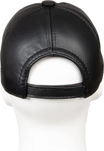 Vista 7 de HATSQUARE Gorra de béisbol unisex de cuero genuino
