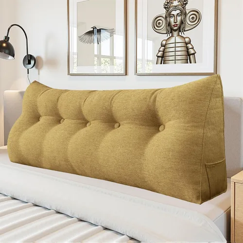 Vista 20 de Almohada de Cuña para Cabecero - Almohada Triangular para Cabecero de Cama, Almohada de Cuña para Descanso en la Cama, para Sentarse en la Cama