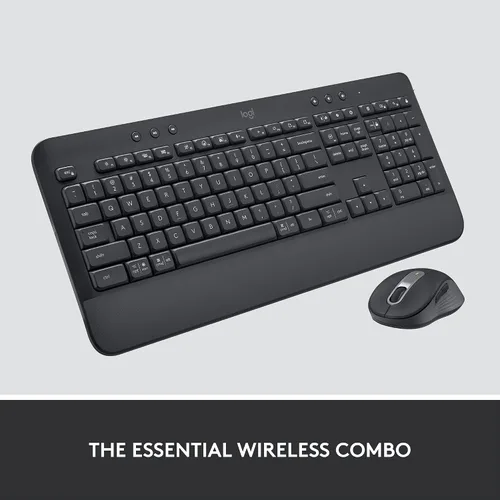 Vista 5 de Logitech Signature MK650 Combo para Negocios, Mouse y Teclado Inalámbricos, Logi Bolt, Bluetooth, SmartWheel, Certificado Globalmente, Grafito