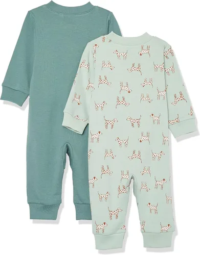 Vista 2 de Tienda Aware Pijama unisex de algodón sin pies para bebés, paquete de 2