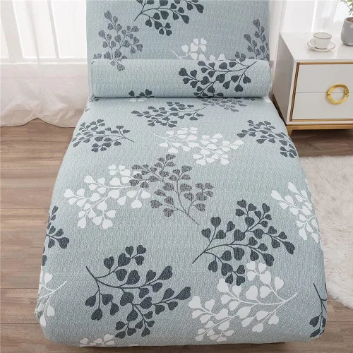 Vista 5 de Funda elástica para tumbona, funda elástica para tumbona de lujo, para sala de estar, muebles de interior, ultra suave, lavable a máquina (1)
