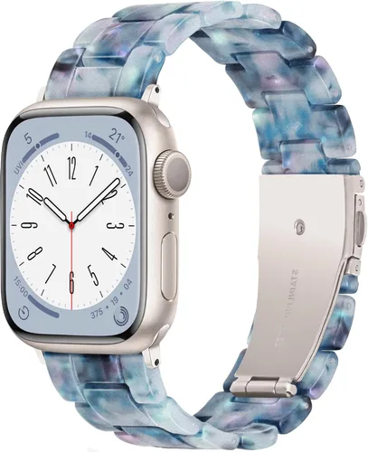 Vista 32 de Bandas para Apple Watch Light House - Correas de resina ligera de moda para iWatch para mujeres y hombres 38mm/40mm/41mm/42mm (Series 11 10)