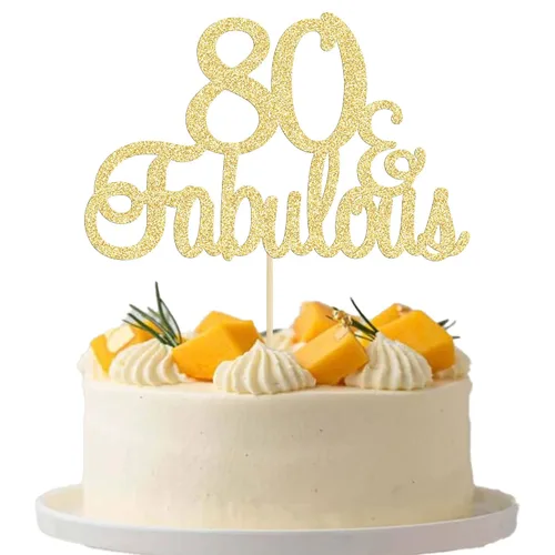 Vista 19 de Gyufise 1 decoración de 30 con purpurina dorada y fabulosos adornos para tartas de 30 años y fabulosos adornos para tartas de cumpleaños de 30 años