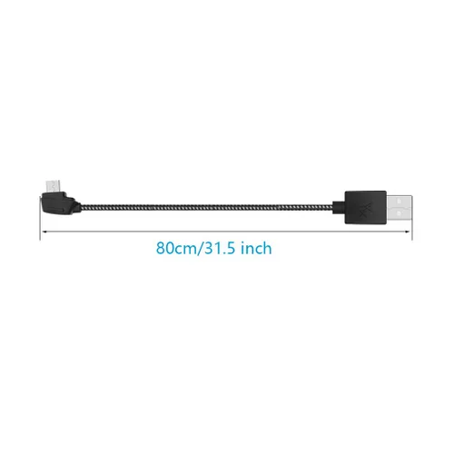 Vista 4 de Hanatora Cable de carga USB para mando a distancia para DJI Mavic 2 Pro Zoom, Mavic Mini, SE, Mavic Pro, aire, Spark Drone, accesorios de control