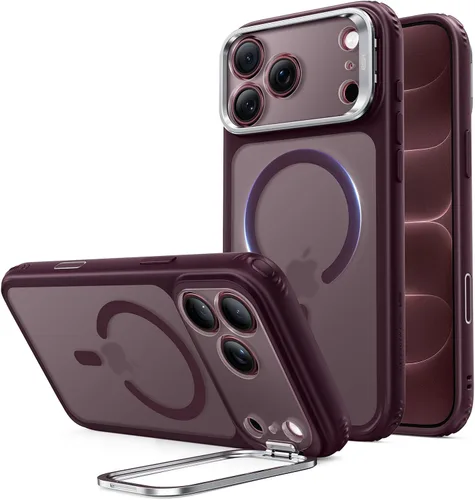 Vista 18 de ESR Classic - Funda híbrida para iPhone Air con soporte flexible Transparente
