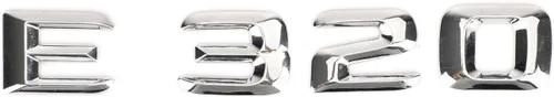 Vista 5 de Emblemas de coche E320 Logo ABS Carta Emblema Pegatinas Pegatinas Logotipo E320 Calcomanía Letras Números Emblema Placa de Nombre Apto para E320