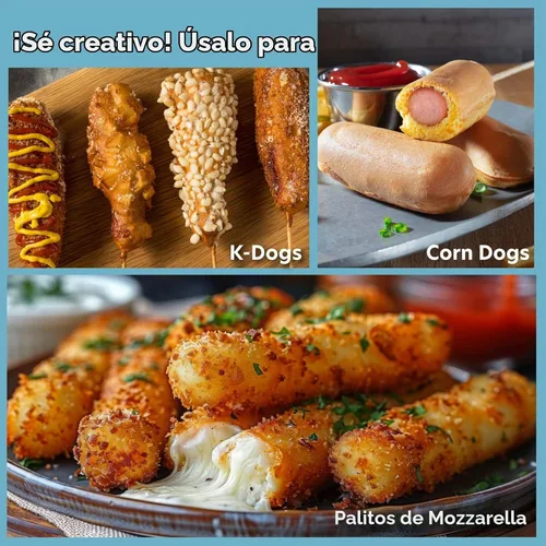 Vista 5 de Máquina para hacer perros calientes en un palo, incluye pinchos y recetas