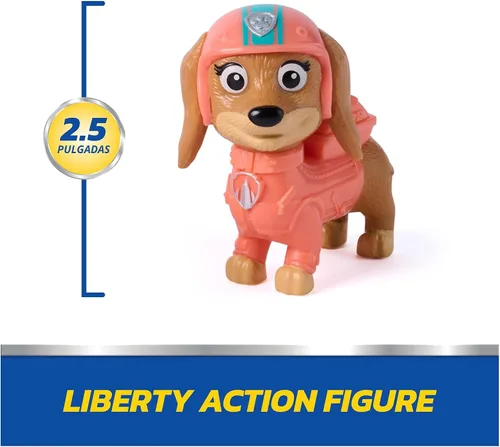 Vista 5 de Paw Patrol Liberty Rescue Motorcycle Bike Toy and Action Figure