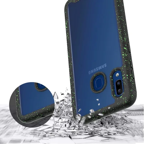 Vista 5 de Funda protectora transparente de cuerpo completo resistente con protector de pantalla integrado a prueba de golpes, diseñada para Samsung Galaxy A30
