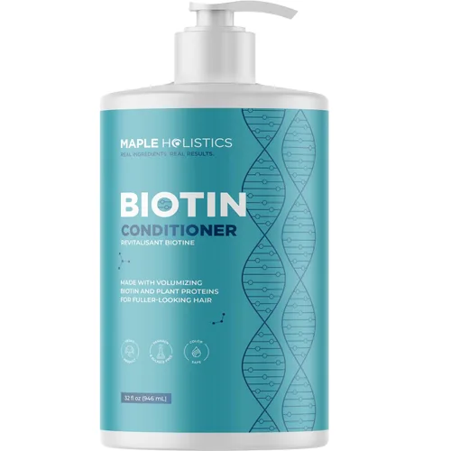 Vista 9 de Acondicionador de Biotina para Cabello Ralo - Acondicionador Voluminizador para Cabello Fino, Delgado y Débil - Sin Sulfatos, Parabenos y Silicona