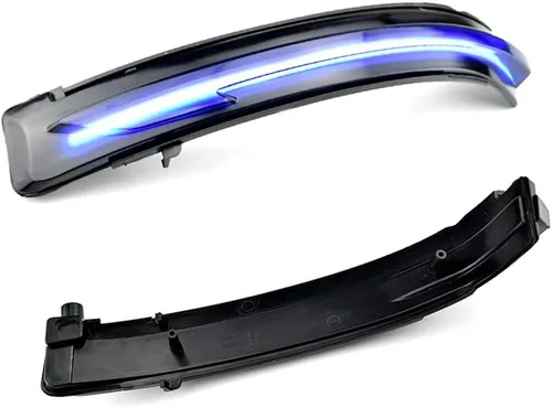 Vista 8 de Conjunto de 2 luces intermitentes dinámicas secuenciales LED intermitentes para espejo lateral compatible con Nis-san X-Trail T32 Ro-gue Qashqai J11