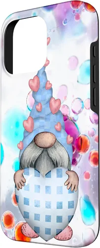 Vista 2 de iPhone 16 Pro Valentine Gnome Heart Case