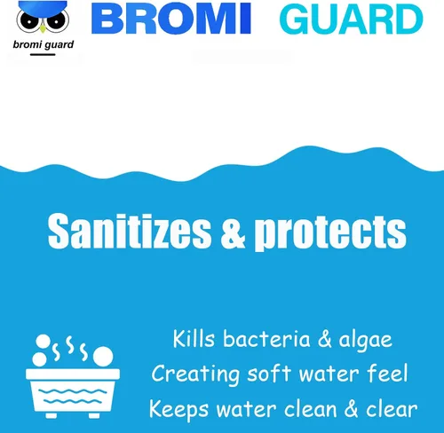 Vista 4 de 【 5.5 libras】 Tabletas de bromo de 1 pulgada para bañera de hidromasaje de spa, tabletas de bromo con productos químicos