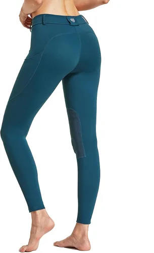 Vista 4 de FitsT4 - Pantalones de equitación para mujer con parche a la rodilla