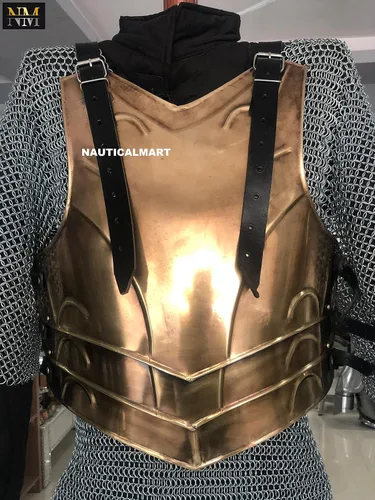 Vista 3 de NauticalMart LARP Medieval Steel Armor Full Cuirass (Breastplate and Back Plate)