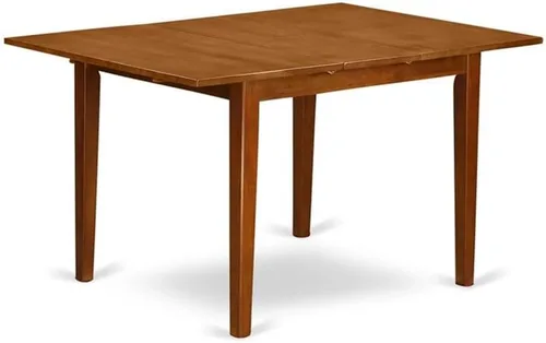 Vista 7 de East West Furniture MLT-MAH-T Milan - Mesa de comedor rectangular con hoja de mariposa, 36 x 54 pulgadas, caoba