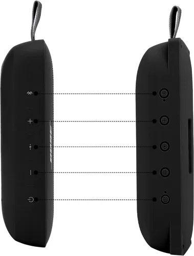 Vista 5 de co2CREA Funda de silicona suave de repuesto para altavoz portátil Bose SoundLink Flex Bluetooth (funda de silicona, funda negra)