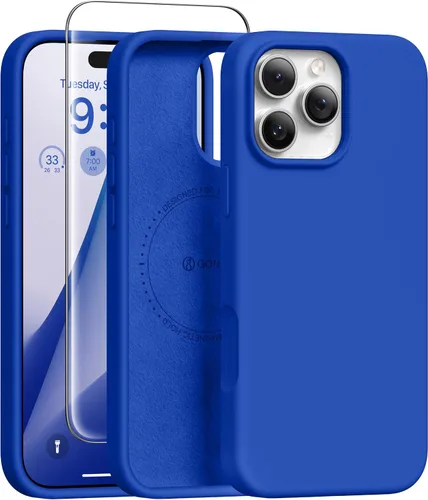 Vista 200 de GONEZ Funda magnética para iPhone 12 Case / 12 Pro Case, compatible con MagSafe, [protector de pantalla + protector de lente de cámara], funda