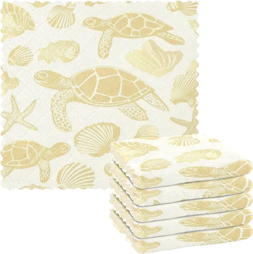 Vista 27 de Autumn Poppy Flowers06 - Juego de 6 paños de limpieza de microfibra para autos, máquina súper absorbente