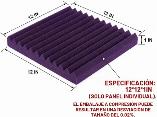 Vista 2 de Allxinlog - Juego de 96 azulejos de pared de espuma acústica para estudio de 12 x 12 x 1 pulgada (acompañados de cinta adhesiva de doble cara)