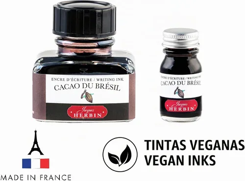 Vista 7 de Tinta para pluma estilográfica Herbin - 1.0 fl oz Embotellada - Cacao du Bresil