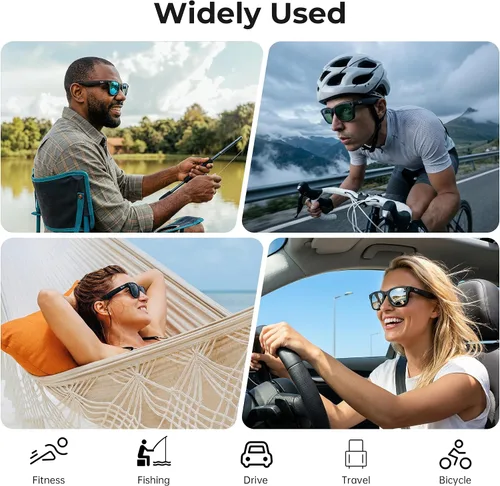 Vista 6 de HiBloks Polarized Clip for Ray-Ban Meta Wayfarer RW4008/RW4012 Large 53-22