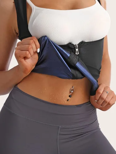 Vista 4 de Verdusa Chaleco reductor de cintura para mujer, entrenador de cintura, faja moldeadora debajo del busto