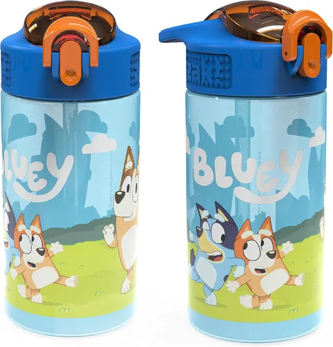 Vista 27 de Zak Designs Teenage Mutant Ninja Turtles - Botella de agua para niños para la escuela o viajes, paquete de 2 botellas de agua de plástico duradero