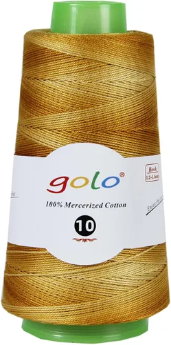 Vista 7 de golo Hilo de Ganchillo de 3 Ovillos Tamaño 10 Hilo de Ganchillo para Tejer a Mano 111 Lotus 000-111