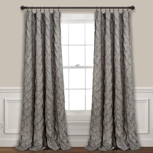 Vista 7 de Juego de edredón Lush Décor modelo Ravello estilo elegante desgastado pintuck de color blanco, set de 5 piezas de edredón y fundas de almohada